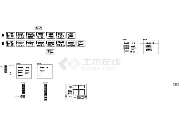 某商业中心步行街集装箱式商铺建筑设计施工图-图一