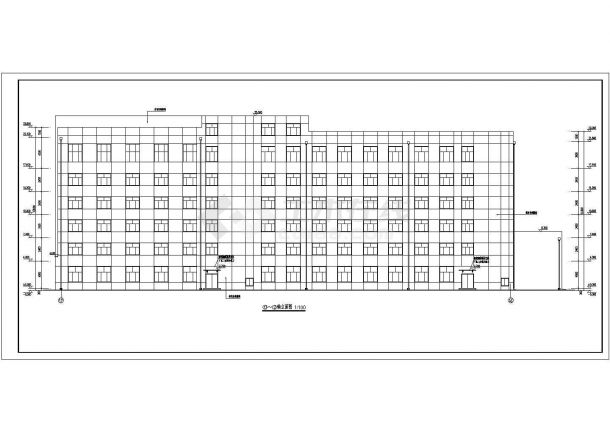 某地六层框架结构办公楼建筑设计方案-图二