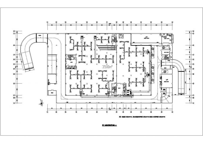 某大型商业中心中央空调、风管及水管设计图纸_图1