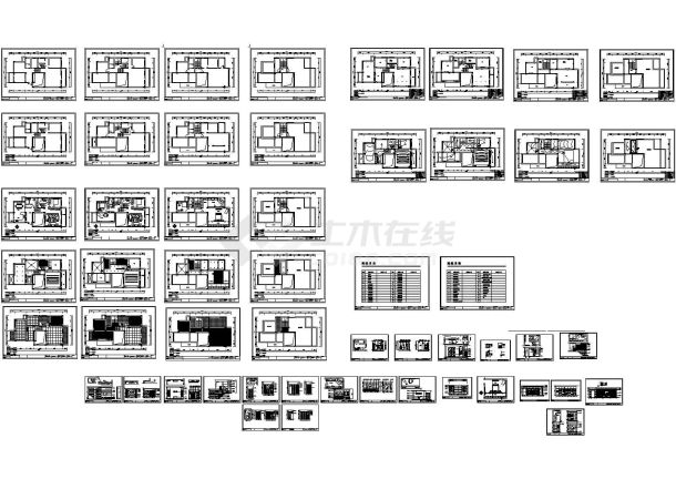 四层花园现代冷色调风格别墅装修设计图（含效果图）-图一