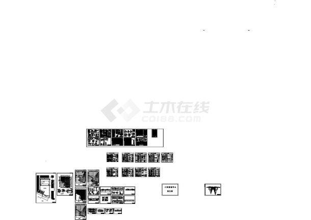 江苏某区三和购物中心建筑设计cad图纸，含说明-图一