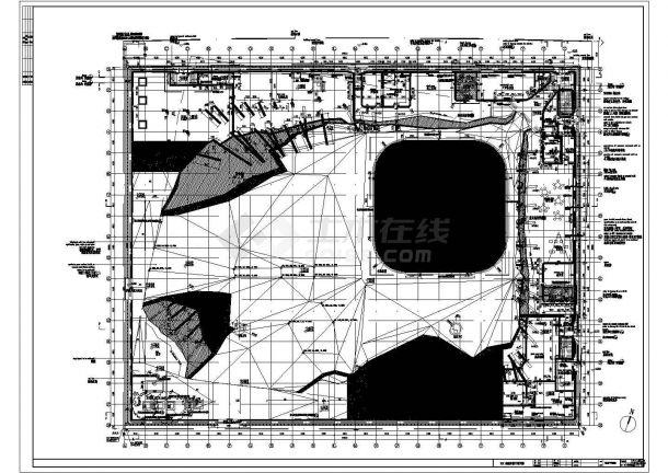 英国馆展览馆建筑结构设计施工图纸-图一
