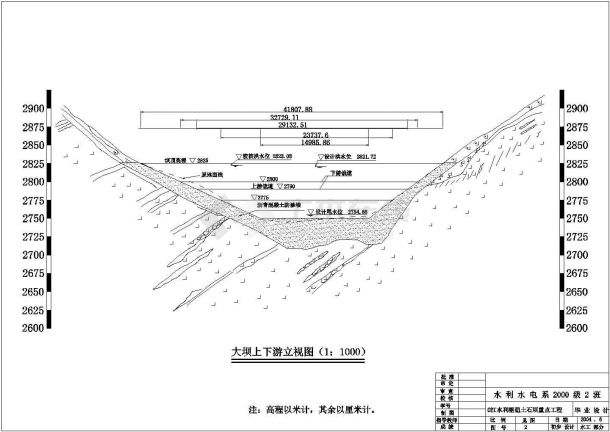非常全面的江水利枢纽坝工CAD设计图-图一
