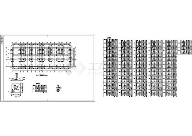 上海某3463平米六层临街商住楼毕业设计cad图纸，含说明-图一