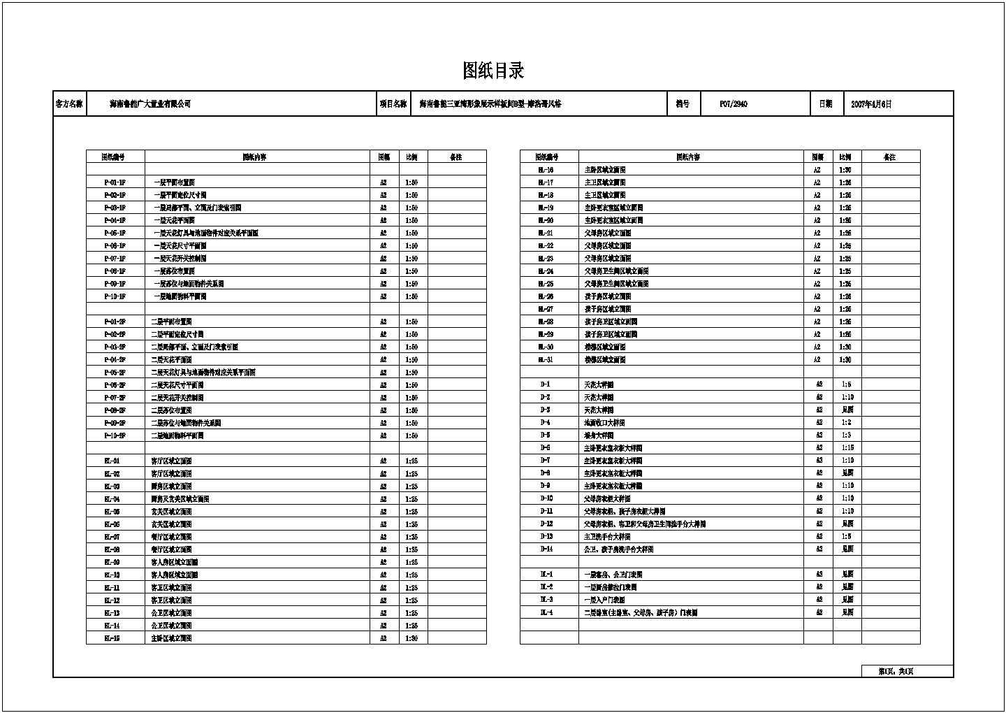 海南某名师摩洛哥风格双层别墅装修图