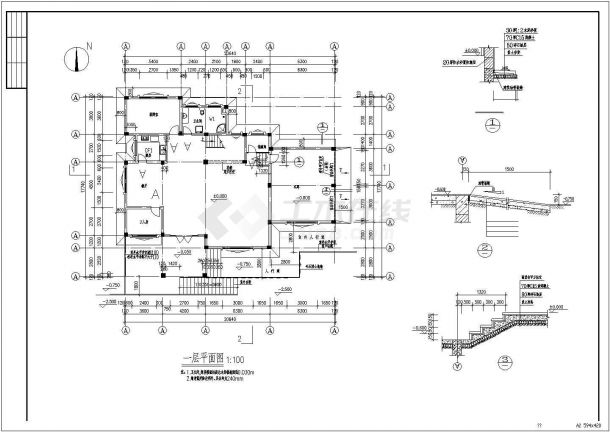 某城市别墅方案CAD规划参考图-图二