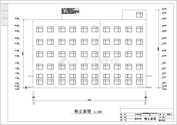某 3500平米五层框架物流港厂房毕业设计CAD图纸（计算书、建筑、结构图）-图二
