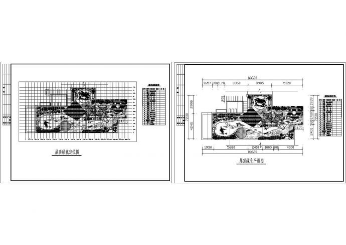 屋顶花园绿化设计平面CAD图_图1
