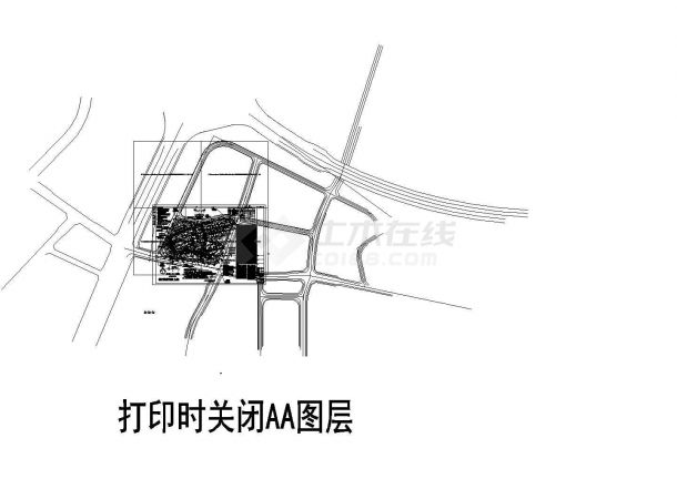 重庆某小区综合管网总平面图-图一
