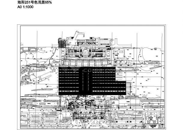 火车站高架站房及雨棚施工CAD图纸-图二