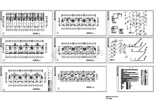 底商单元住宅楼给排水设计施工图-图一