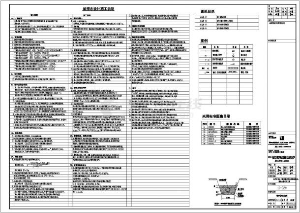 北京昌平区招商酒店给排水施工图（CAD+PDF）-图一