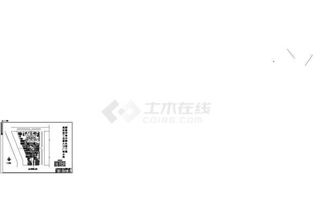 新疆华春文化广场投标方案设计建筑施工cad图，共二张-图一