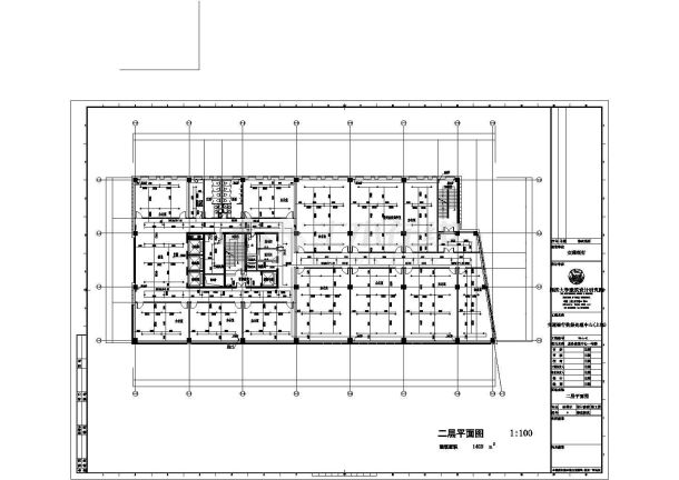 某20054平方米地下一层,地上七层综合服务楼给排水设计图纸-图一