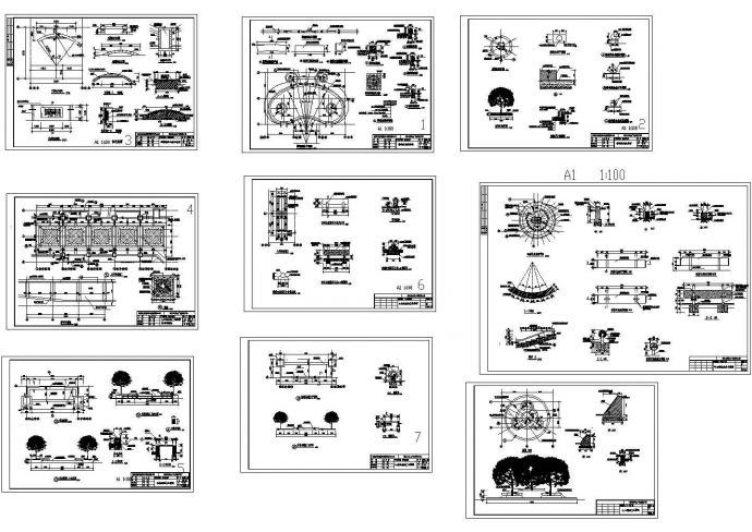 遵义凤凰山广场景观设计全套建筑施工cad图纸_图1