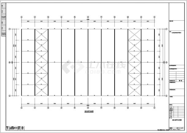 60x30m 30m双连跨门式刚架单层封闭式钢结构厂房结施图-图二