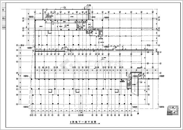 南方某高层住宅小区建筑施工cad图，共十一张-图一