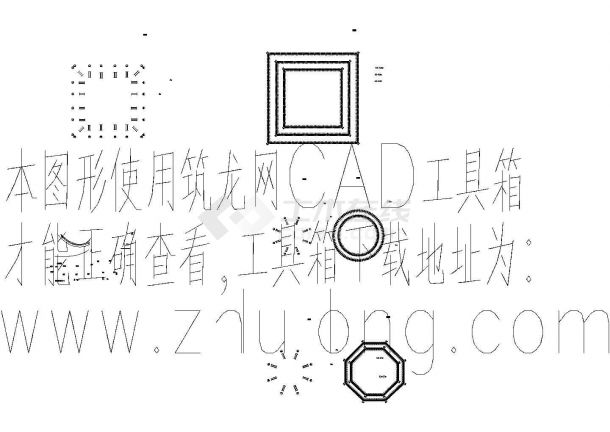 亭子景观照明布灯设计cad图，共一张-图一