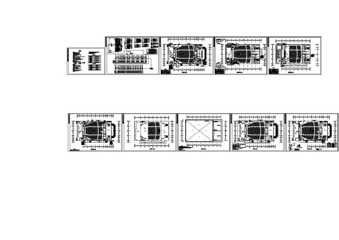 演讲礼堂电气照明施工设计cad图，共一张_图1