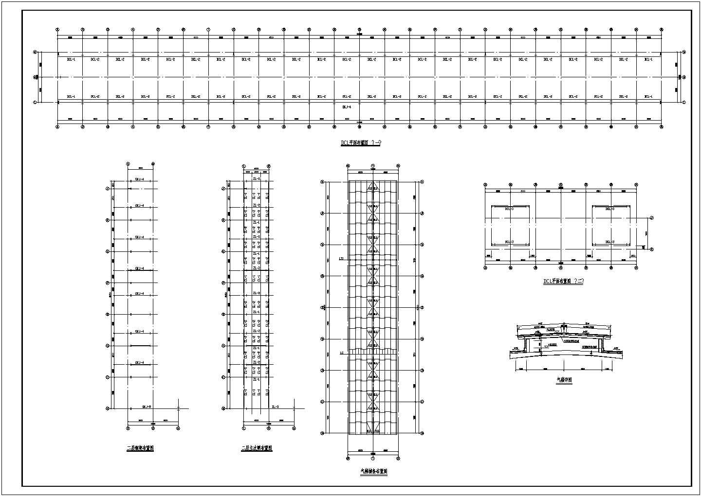 144x87m单层钢结构厂房结构施工图