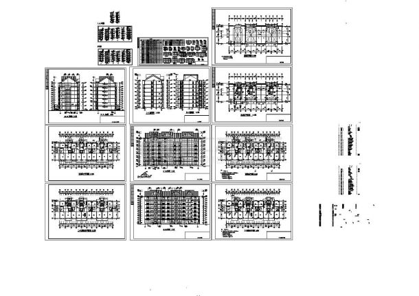 苏州3栋住宅楼设计建筑结构施工图，共三十二张-图一