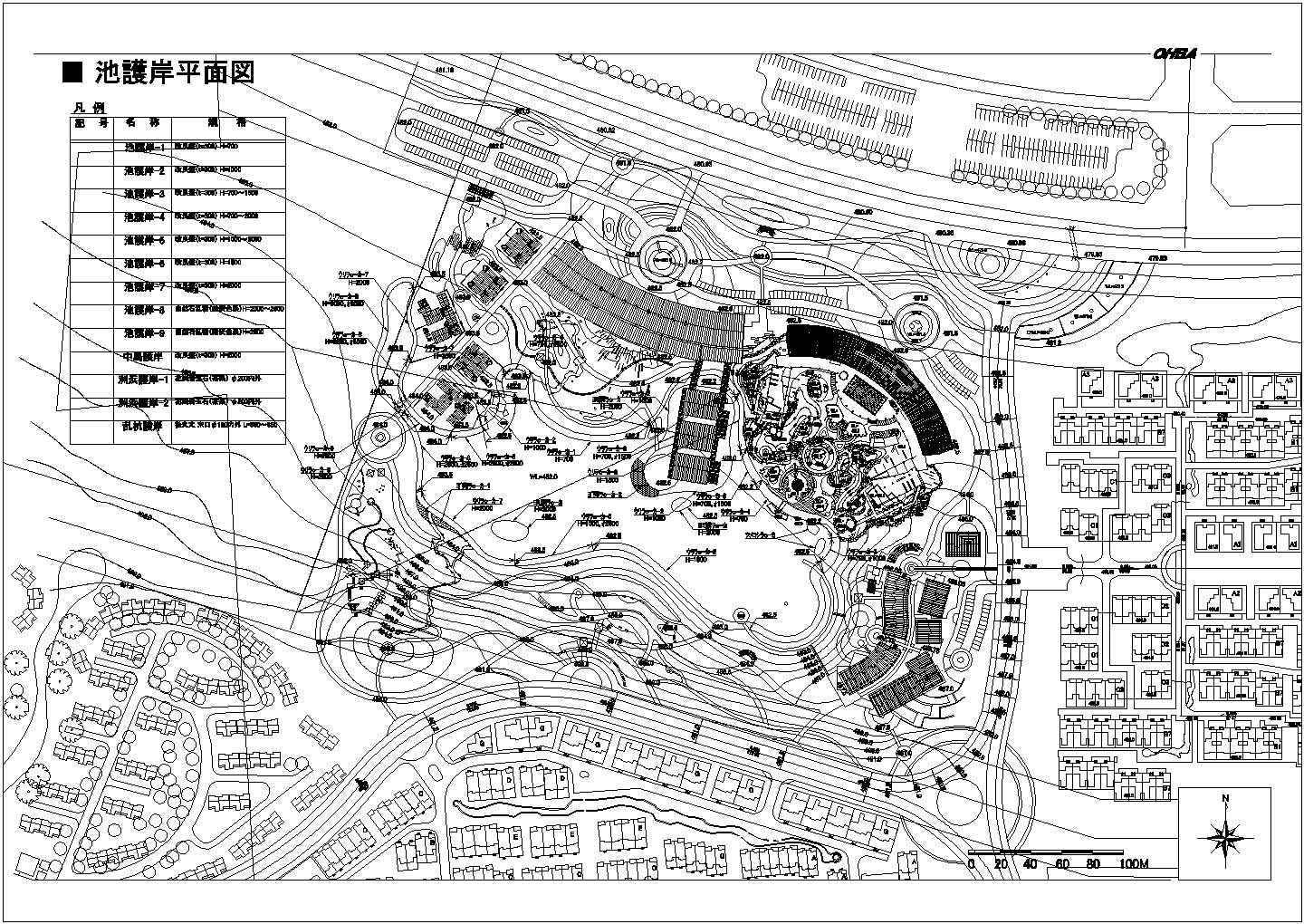 某地区芙蓉园山水草堂景观设计施工图