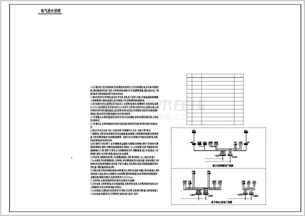 某住宅建筑电气系统（消防、防雷）图纸-图一