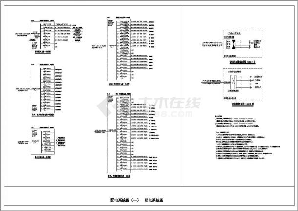 酒吧电气平面及系统cad详图-图二