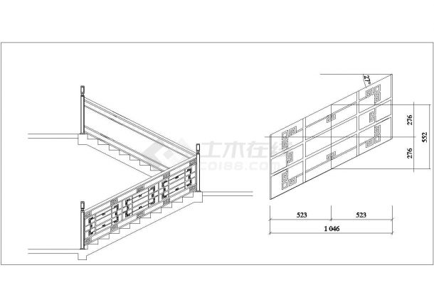 《中国古建筑栏杆300例-2.楼梯栏杆(LTLG-001～LTLG-025)》-图一