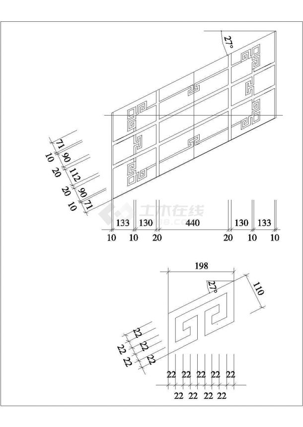 《中国古建筑栏杆300例-2.楼梯栏杆(LTLG-001～LTLG-025)》-图二