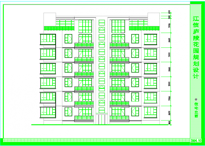 4100平米7层砖混结构民居住宅楼平立面设计CAD图纸（四套方案）_图1