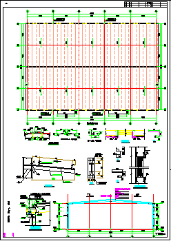 界集机械罩棚建筑图设计图