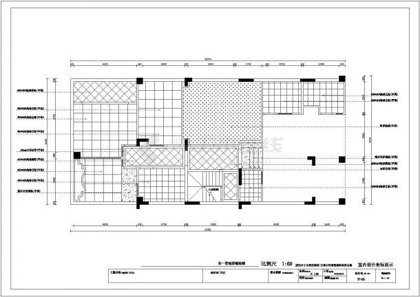 中式风格的三层别墅室内装修CAD施工图（含效果图）-图一