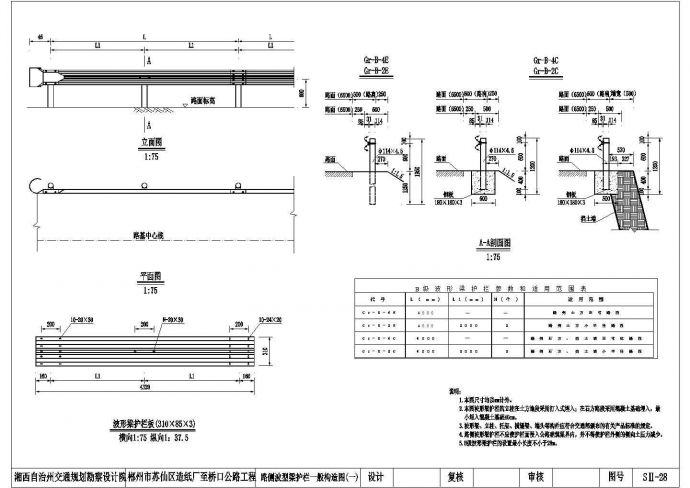 公路波形护栏图纸20140108_图1