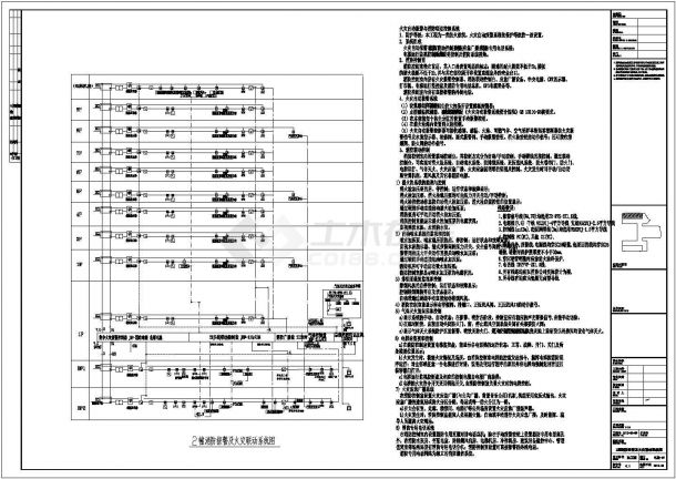 北京某技术研发中心强弱电系统电气施工图纸-图二