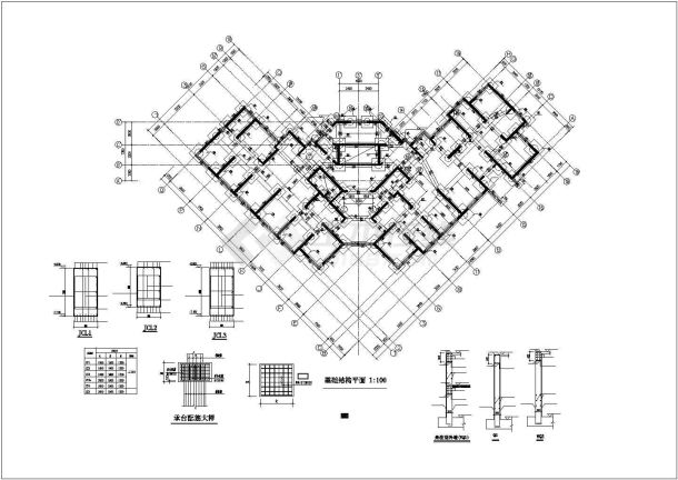 某34层剪力墙结构住宅CAD图-图一