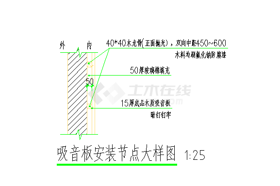 淮北中学报告厅装修图建筑图-图一