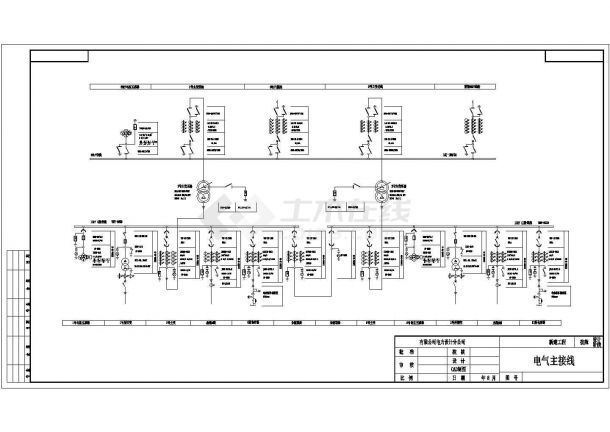某经典66kV变电所电气接线整体设计CAD布置图-图二