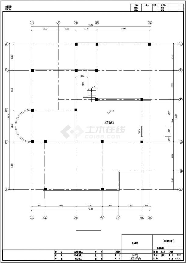 小高层别墅建筑规划CAD平面参考图-图二