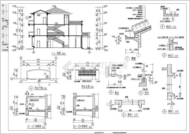 某地别墅建造设计CAD图纸-图一