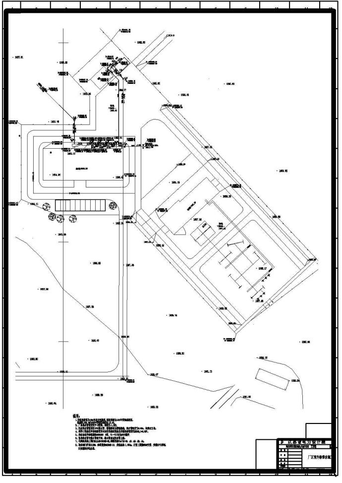 厂区室外给排水施工图_图1