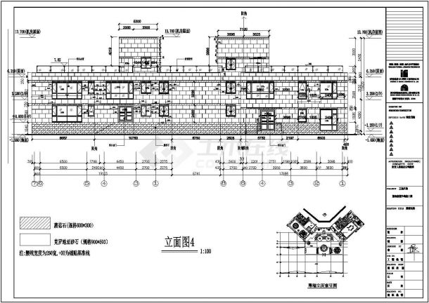 【东莞】某别墅外墙石材施工设计图-图二