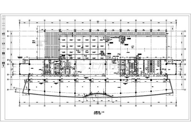 七层高层办公综合楼建筑施工方案图-图二