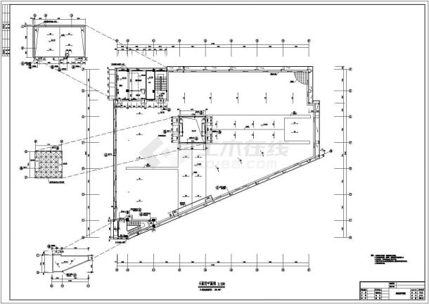 某大学新建图书馆建筑设计施工图纸-图一