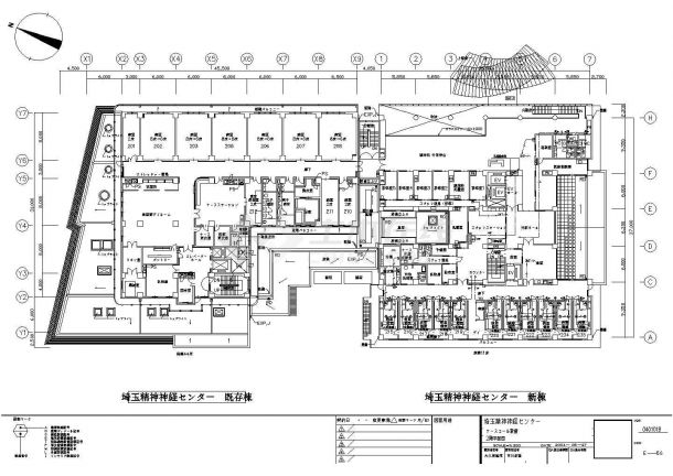 大型医院建筑构造规划CAD布置图-图二