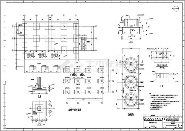 某化肥厂循环水站施工图图纸-图二