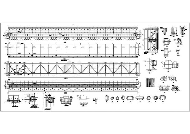 某公司50吨带吊车梁的厂房设计-图一
