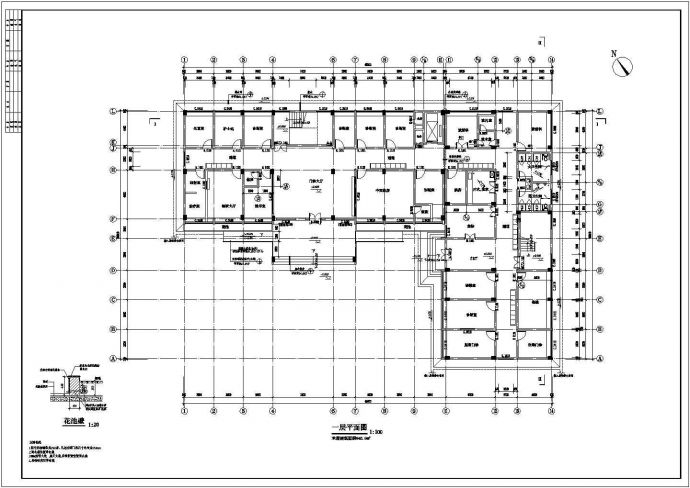 某地区城镇卫生院综合楼规划图_图1