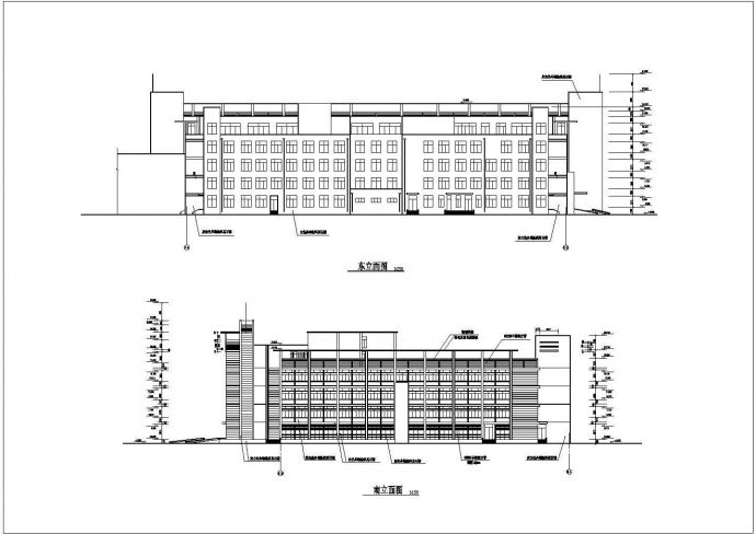 某五层人民医院门诊楼建筑CAD施工图_图1