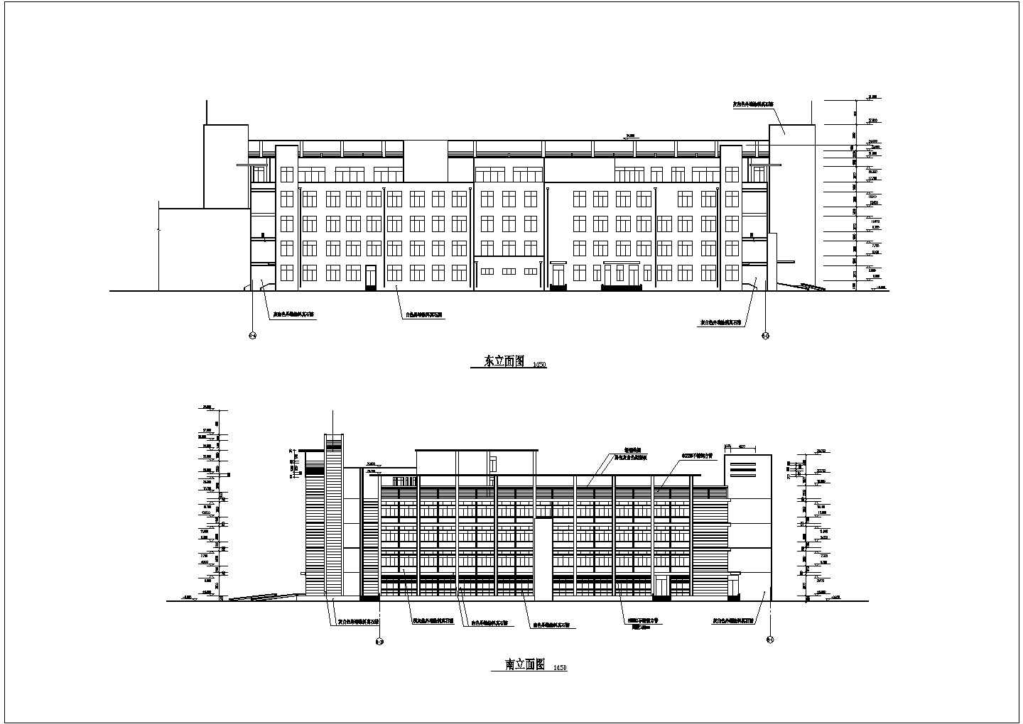 某五层人民医院门诊楼建筑CAD施工图